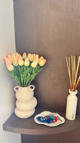 Customer photo review of Fleur de Kiku - Mélange Crème (10 tiges/ 50 pompons)