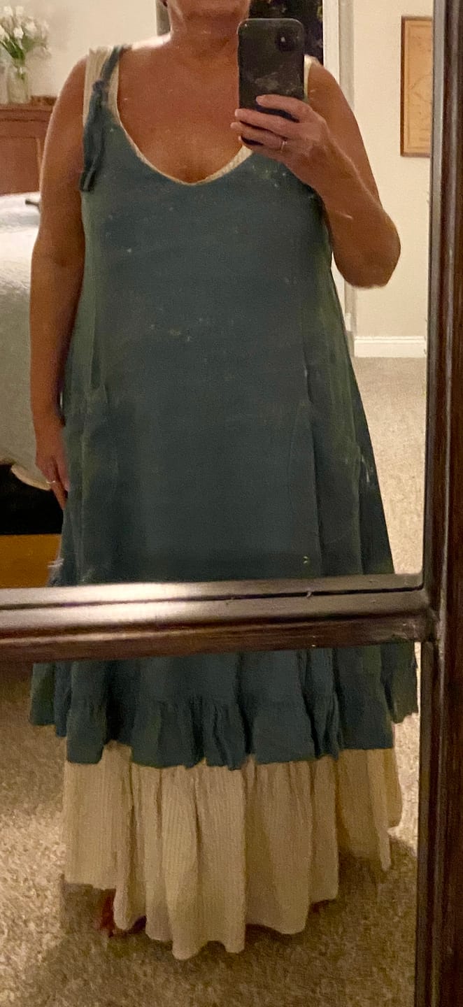 Customer photo review of Clara Jumper Linen