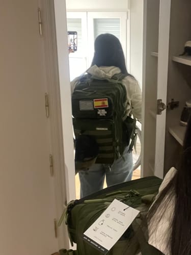 Customer photo review of Mochila Táctica V1 45L All In Verde