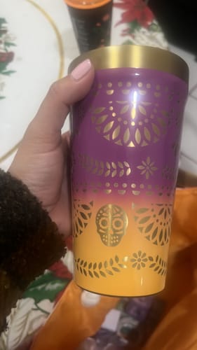 Customer photo review of Stacking Beer Pint Sunrise Catrina | 473ML