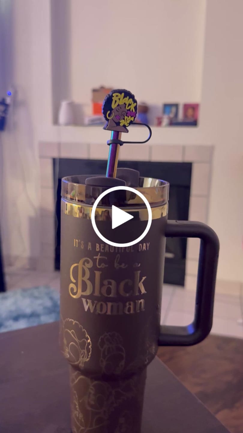 Customer video review of Pink “Royalty Blossomed” 40oz Insulated Tumbler – "It’s a Beautiful Day to be a Black Woman"
