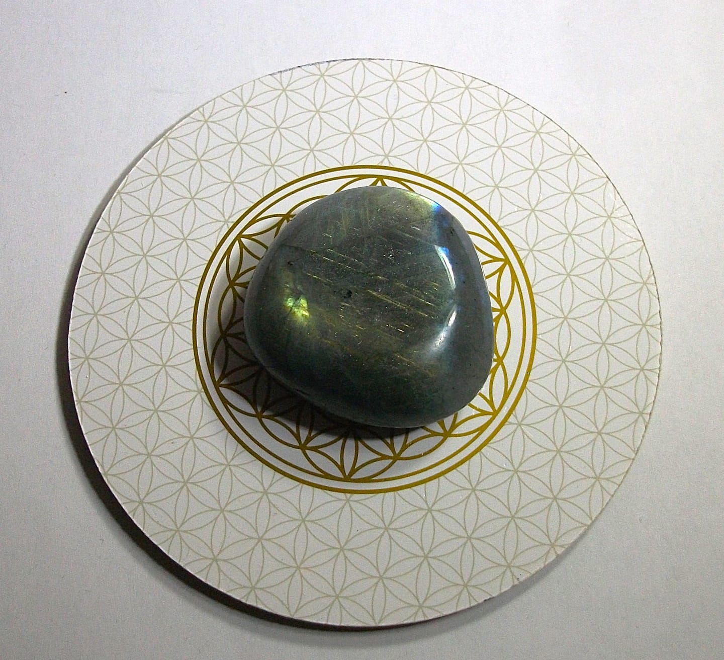 Customer photo review of Mini-galet de Labradorite Bleue AAA