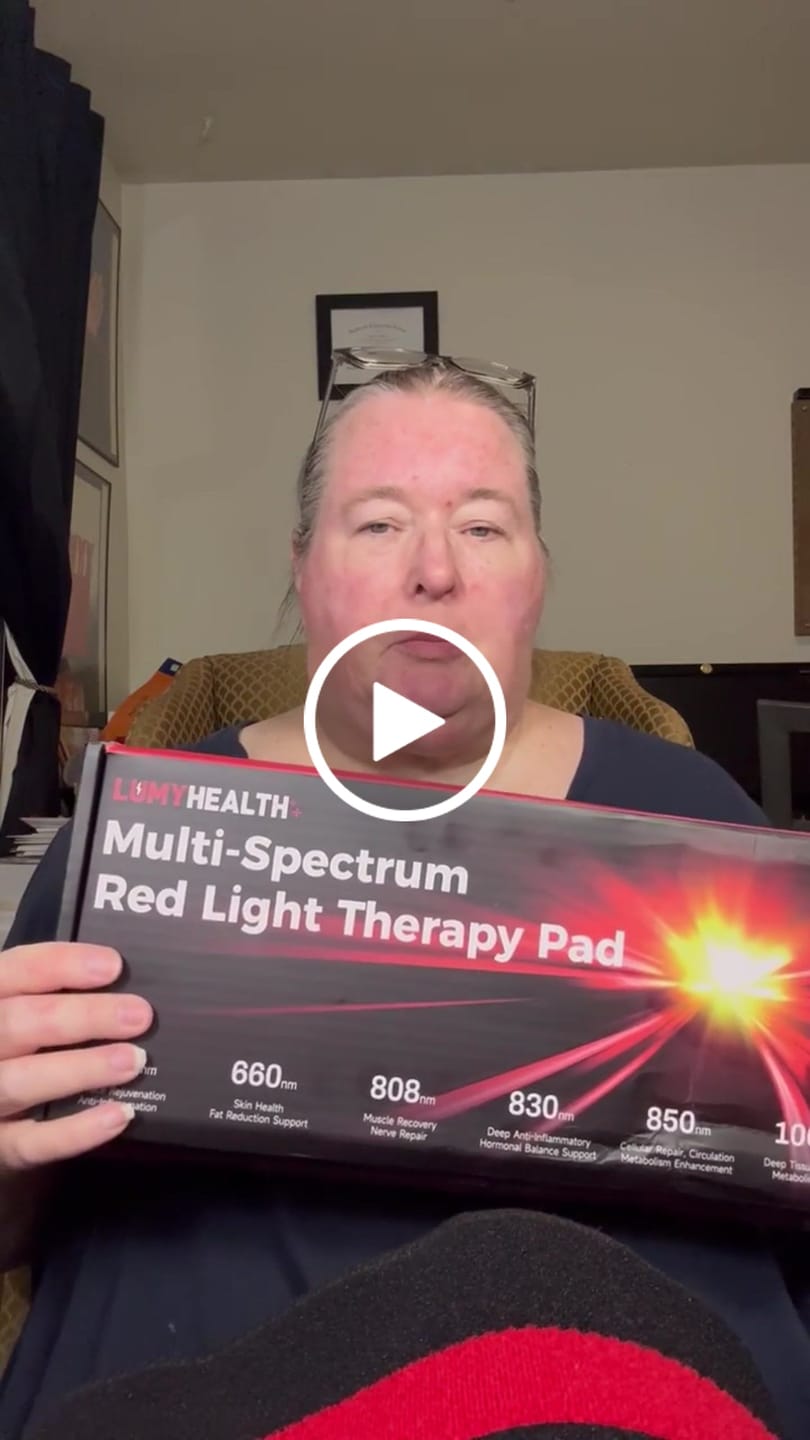 Customer video review of Lumyhealth Multi-Spectrum Red Light Therapy Pad