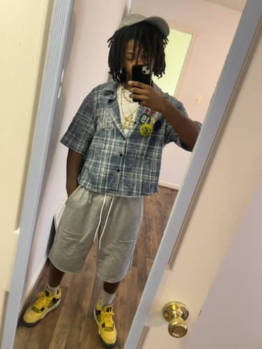 Customer photo review of TEE - PLAID