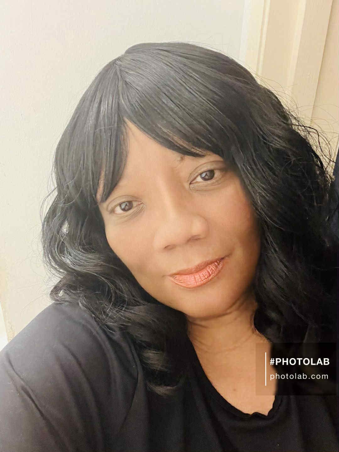 Customer photo review of Model Model Clair Human Hair Blend Wig - BB-005