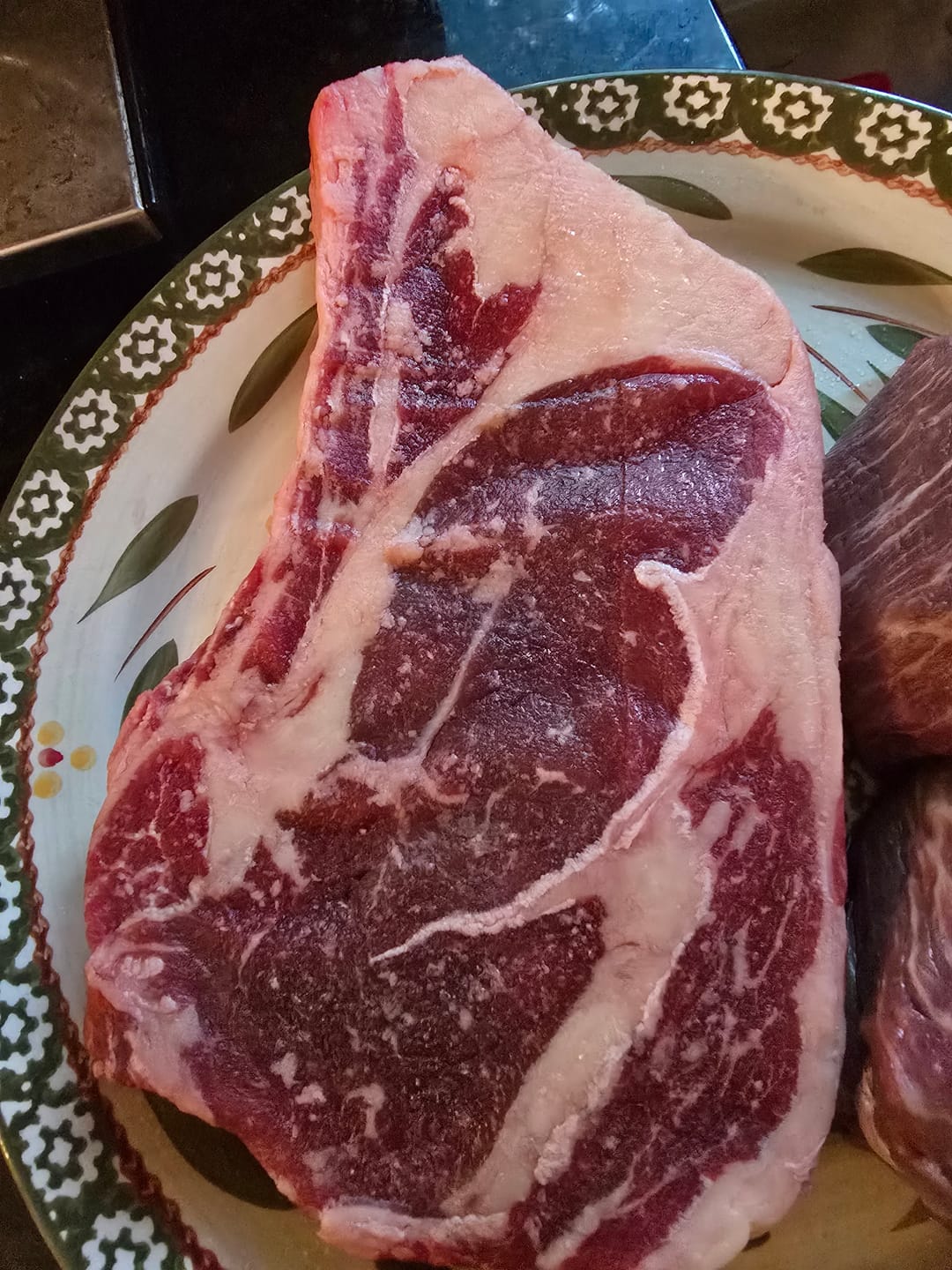 Customer photo review of 20oz RIBEYE STEAKS – BONE-IN, AMERICAN RAISED, FLAVOR-PACKED