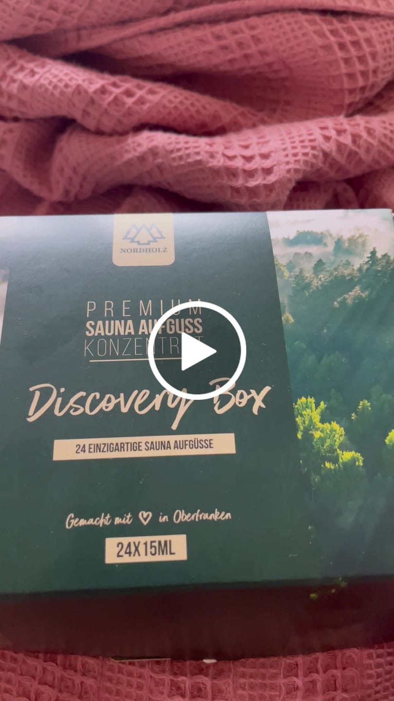 Customer video review of Sauna Aufguss Discovery Box 1