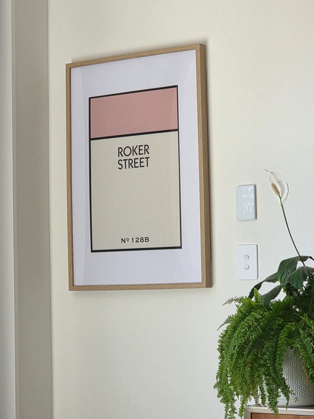 Customer photo review of Personalised Street Name Print