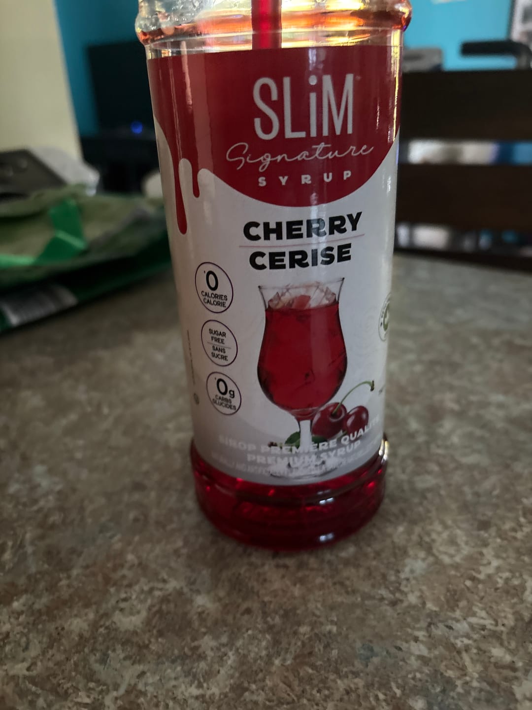 Customer photo review of Slim Syrups - Sugar Free Syrups 750ml