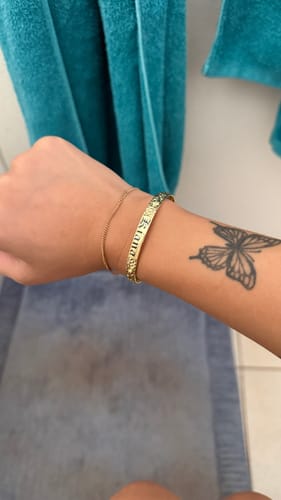 Customer photo review of 6mm Hali'a Heirloom Stacker Bangle (Baby to Adult Sizes)