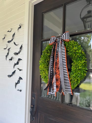 Customer photo review of Happy Halloween Felt Pennant
