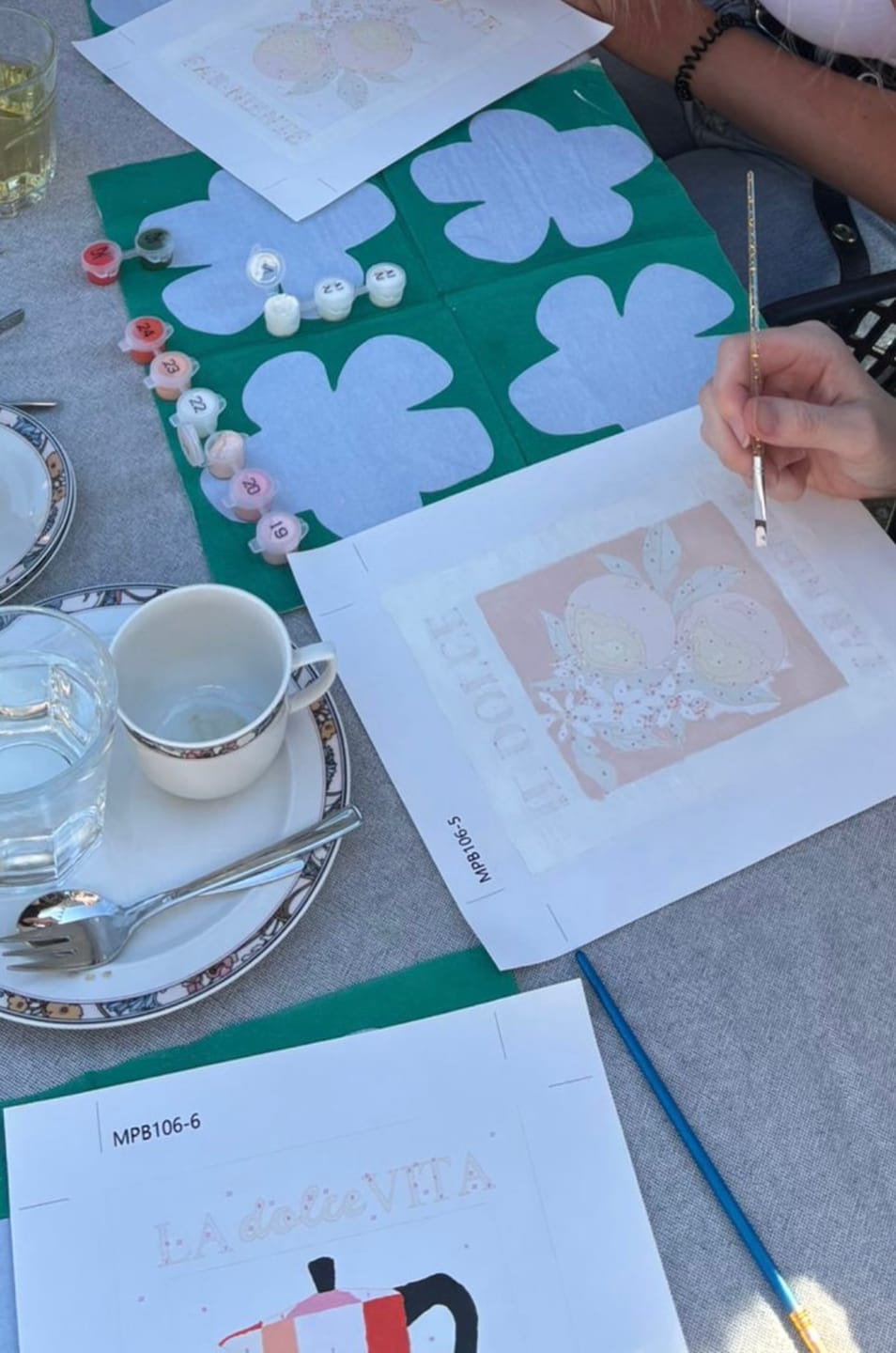 Customer photo review of 6 Mini Paintings | Italiaanse ''Dolce Vita'' set