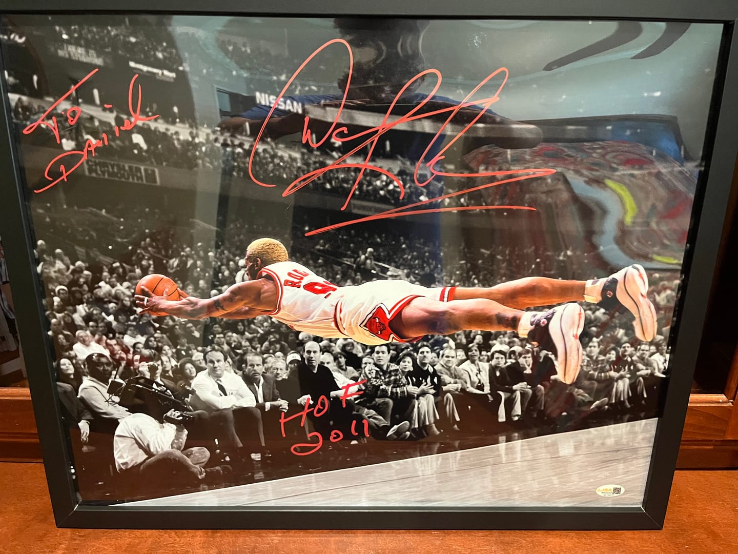 Customer photo review of Dennis Rodman Autograph Signing