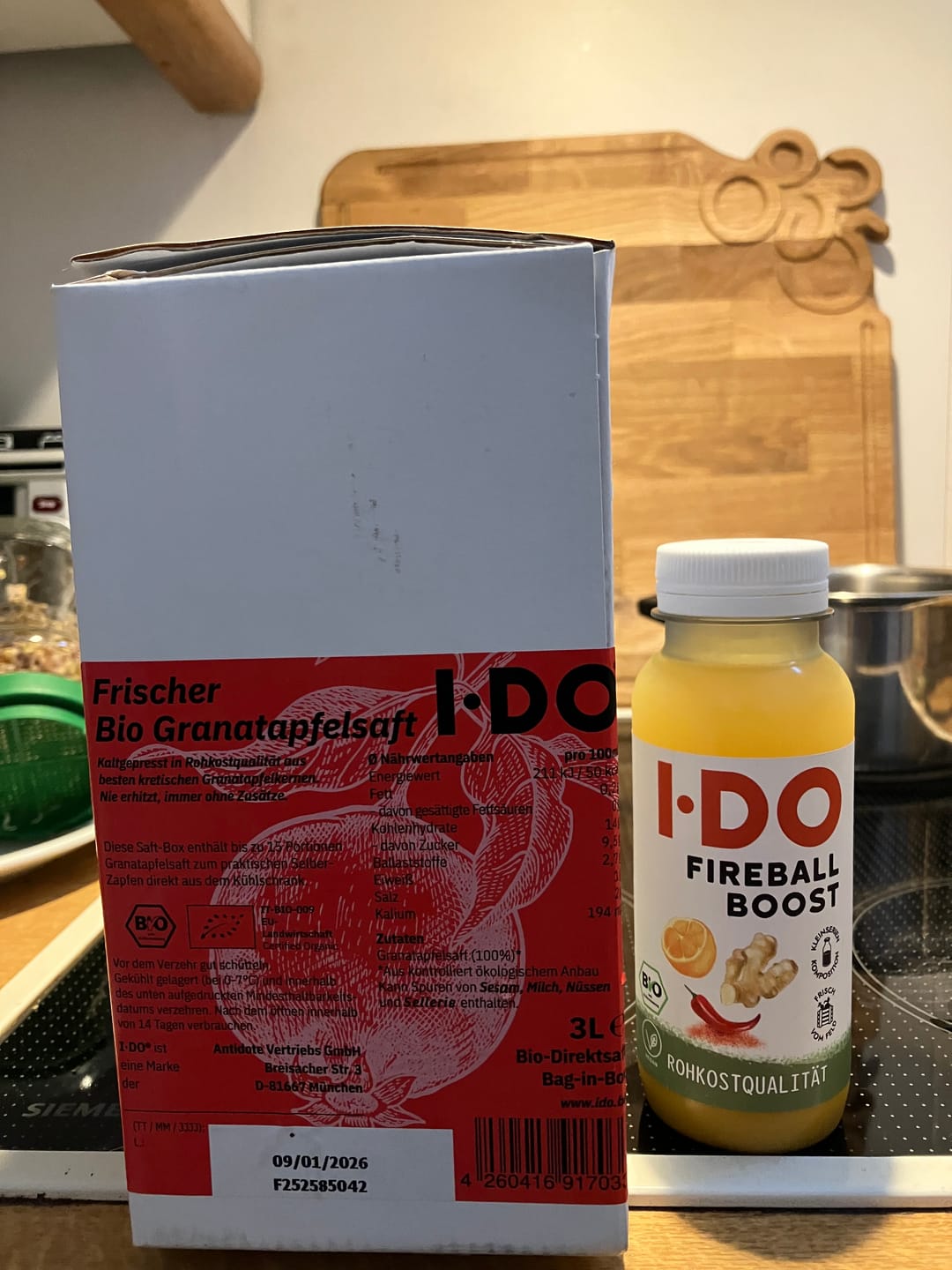 Customer photo review of Granatapfelsaft · Bag-in-Box - 3L