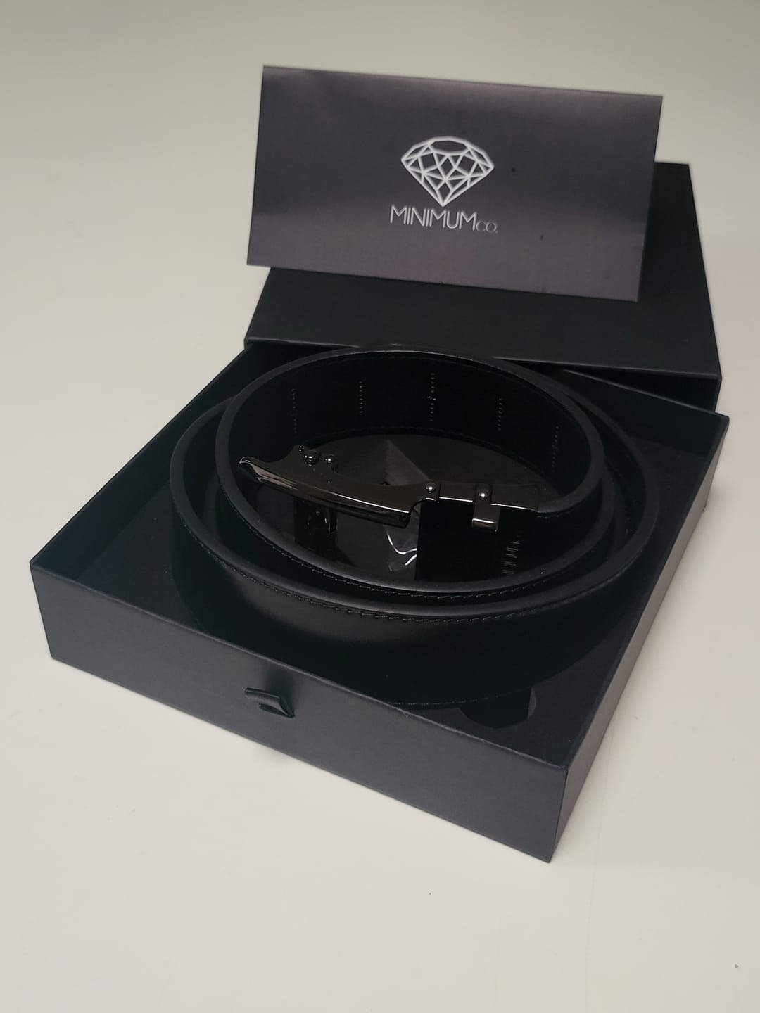 Customer photo review of Gunmetal | Genuine Leather Belt