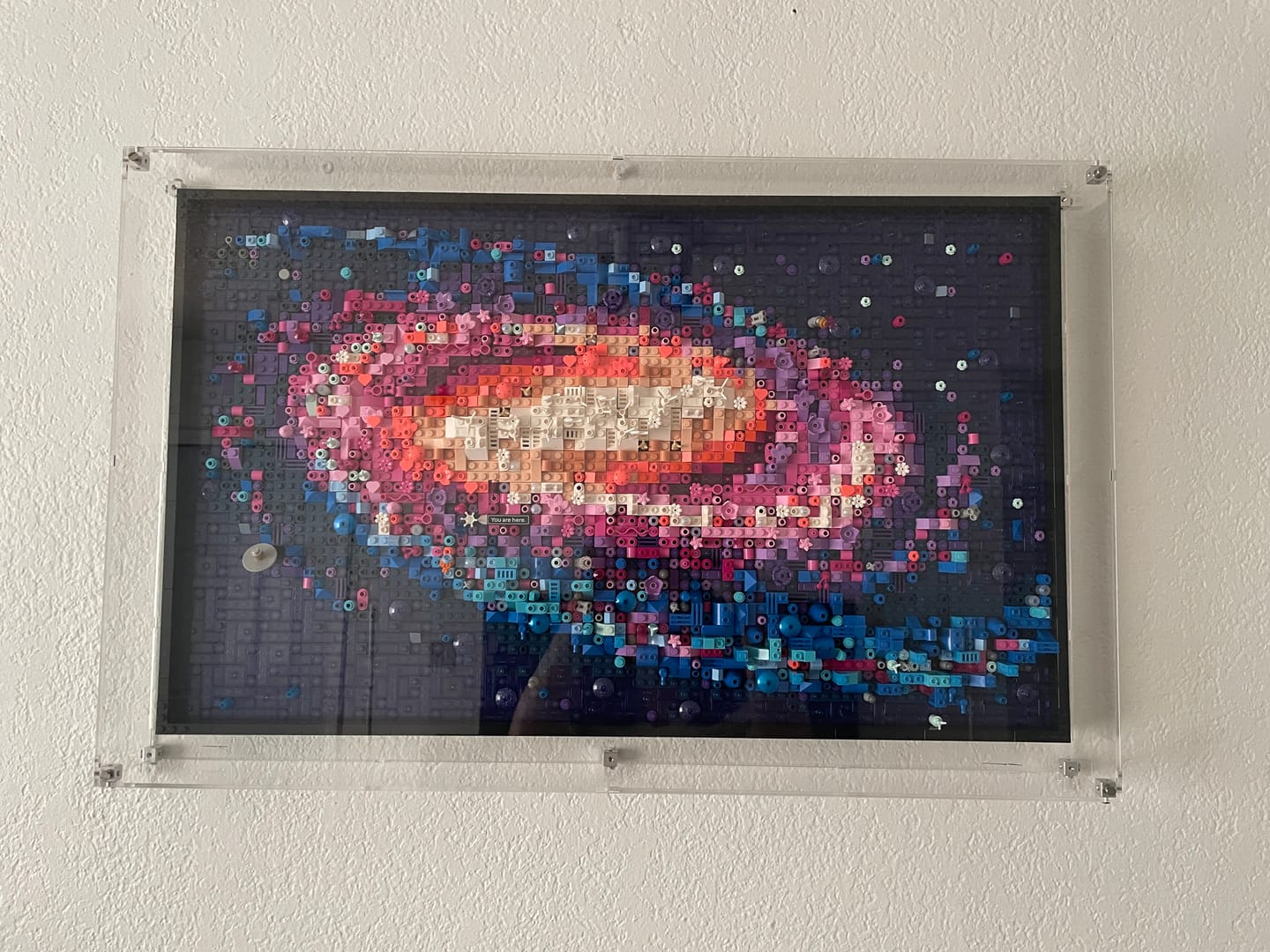 Customer photo review of Wall Mounted Display Case for LEGO® 31212 Art The Milky Way Galaxy