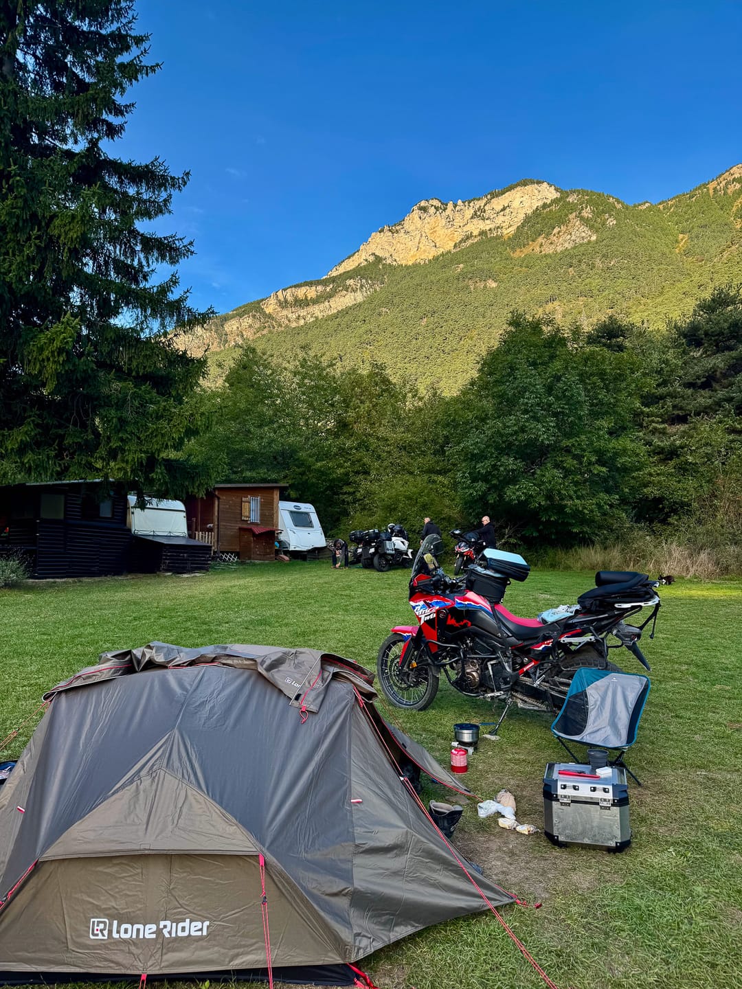 Customer photo review of ADV Tent - Adventure Motorcycle Tent