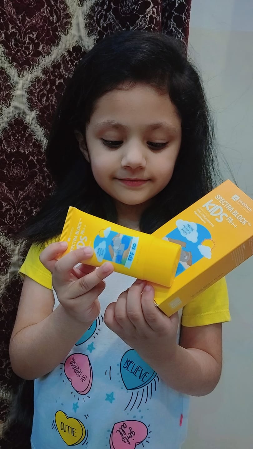 Customer photo review of Spectra Block Kids Spf50