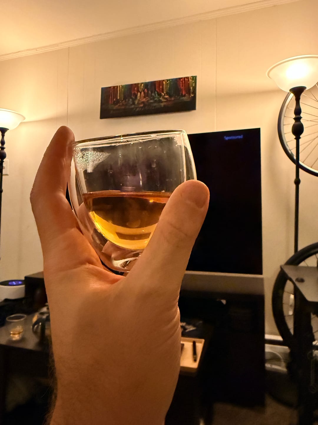Customer photo review of Double Wall Glass Coffee Mugs Cups  -8.5oz/12oz