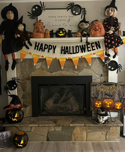 Customer photo review of Happy Halloween Felt Banner