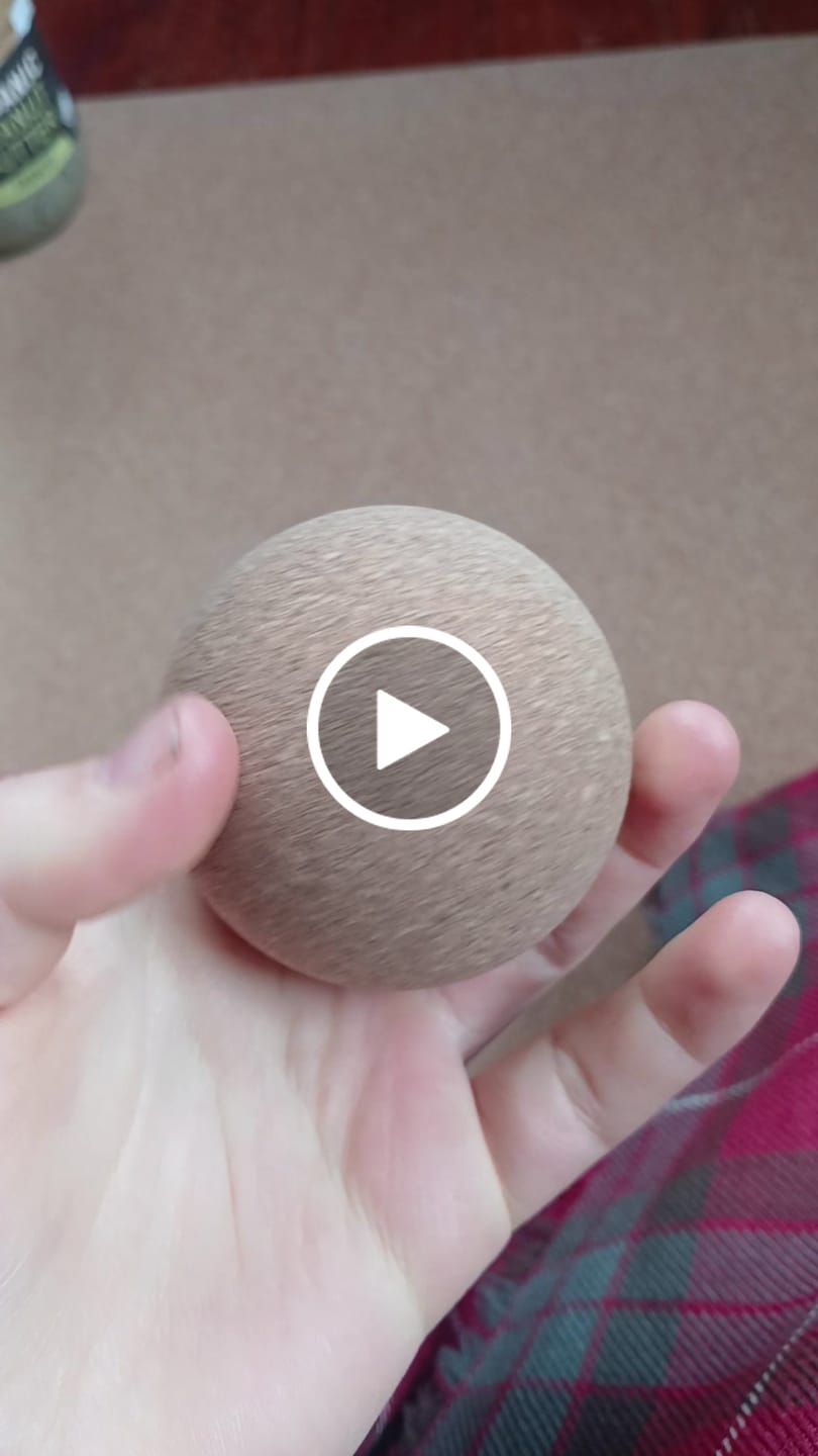 Customer video review of Cork Massage Ball