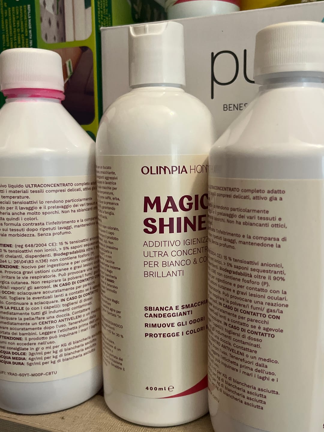 Customer photo review of Magic Shine - Additivo Igienizzante Ultra Concentrato per Bianco & Colori Brillanti Ml.400
