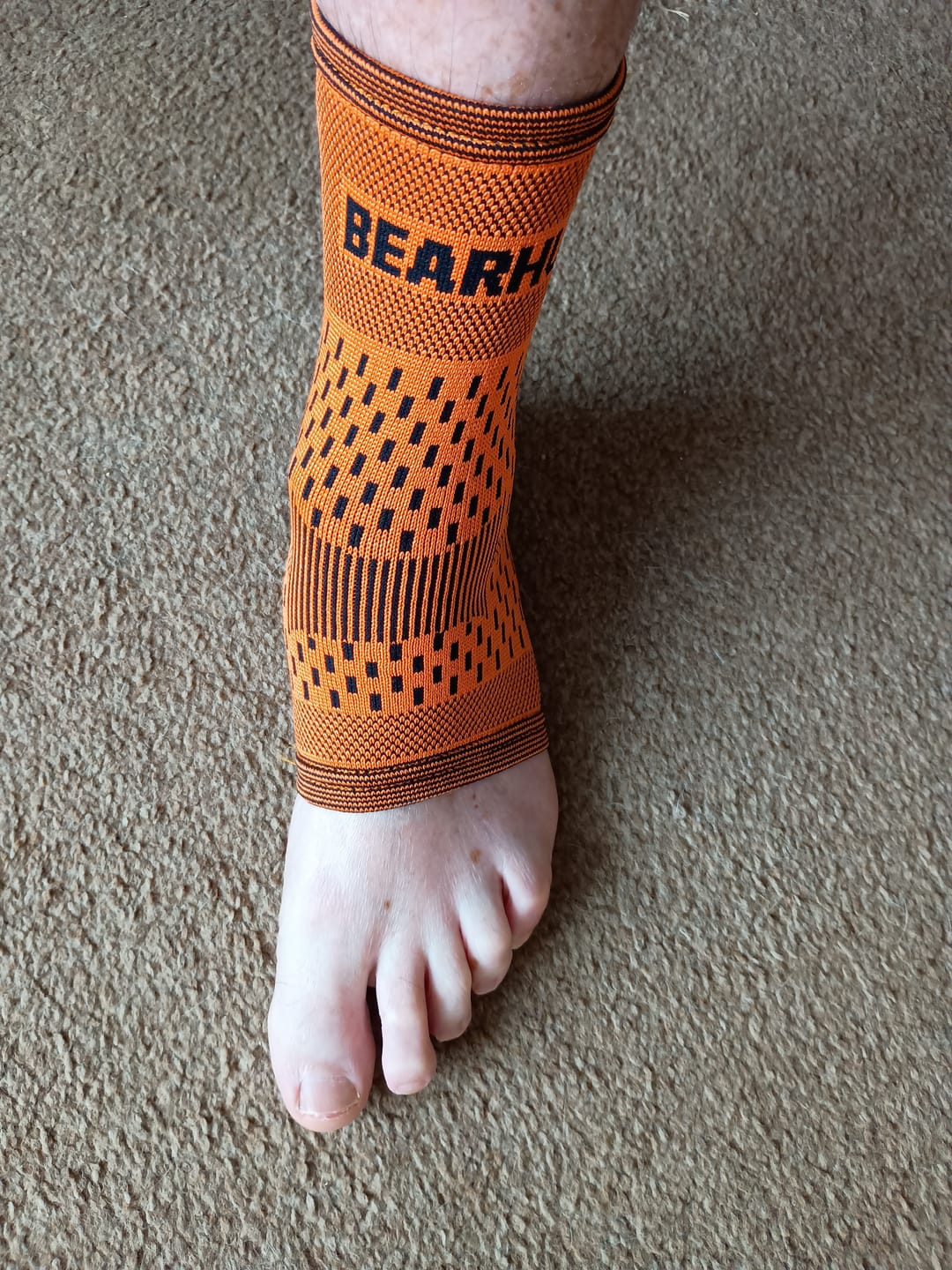 Customer photo review of Pair of Ankle Compression Support Sleeves For Achilles Tendon and Ankle Sprains