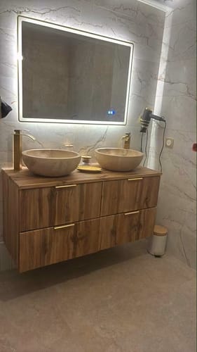 Customer photo review of Grifo de Lavabo Dorado