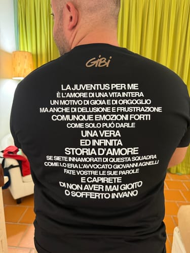 Ciro C. review of T-Shirt LA JUVENTUS PER ME image 1 out of 1