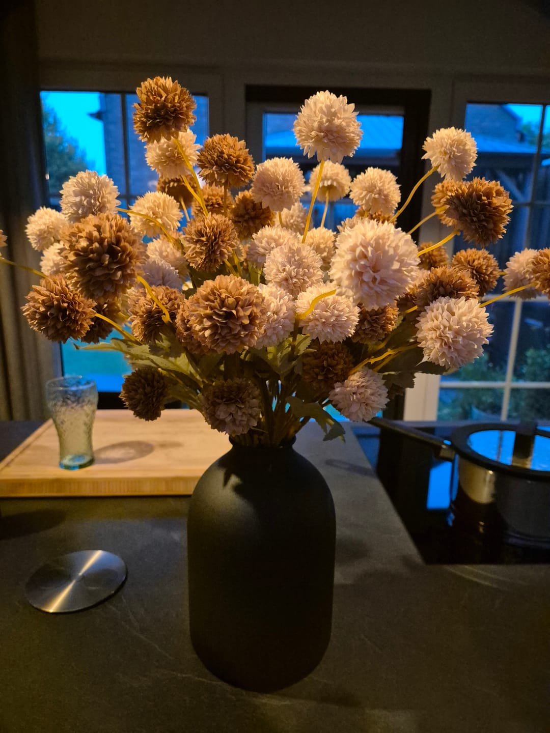 Customer photo review of Zijden Kiku Bloemen - Crème Mix
