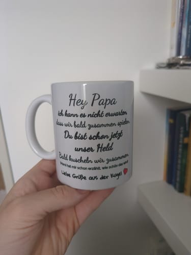 Customer photo review of Tasse - Ultraschall-Bild Papa - personalisierbar