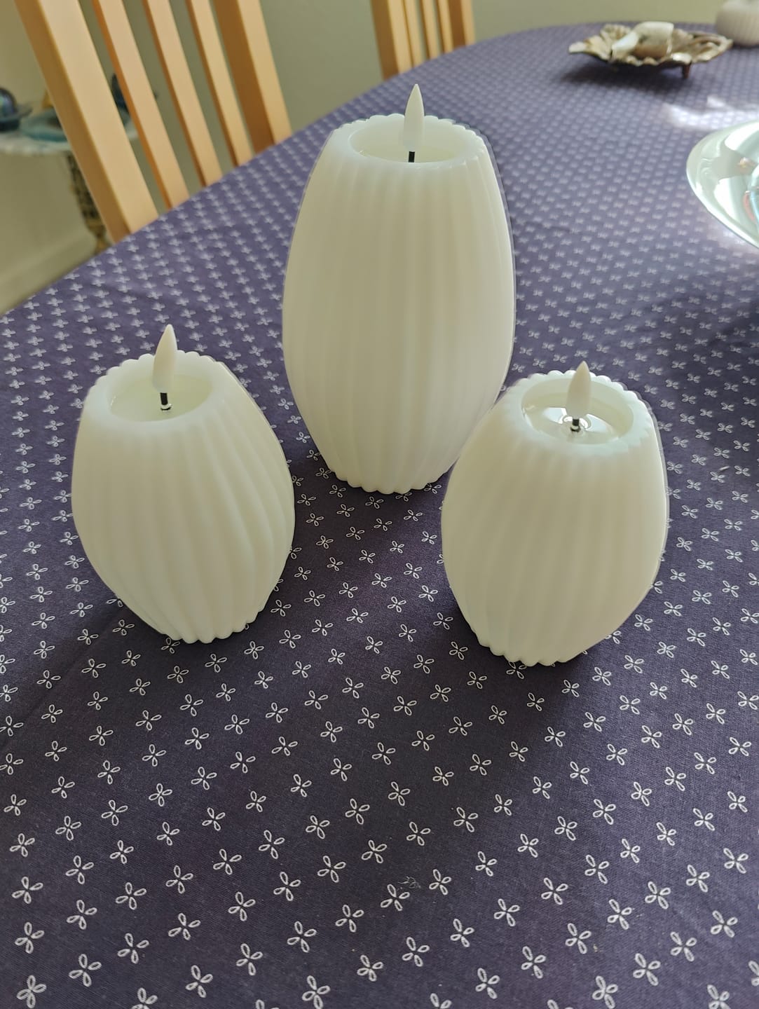 Customer photo review of LED Rillelys D 10 x H 15 cm Hvid