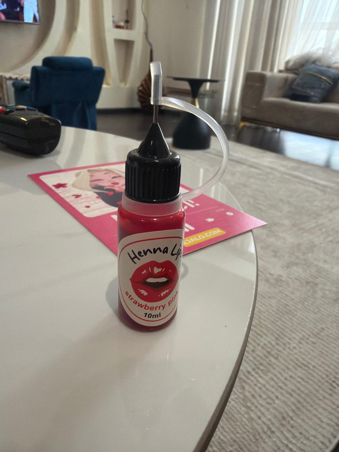 Customer photo review of Henna Pink Lips -10 ml