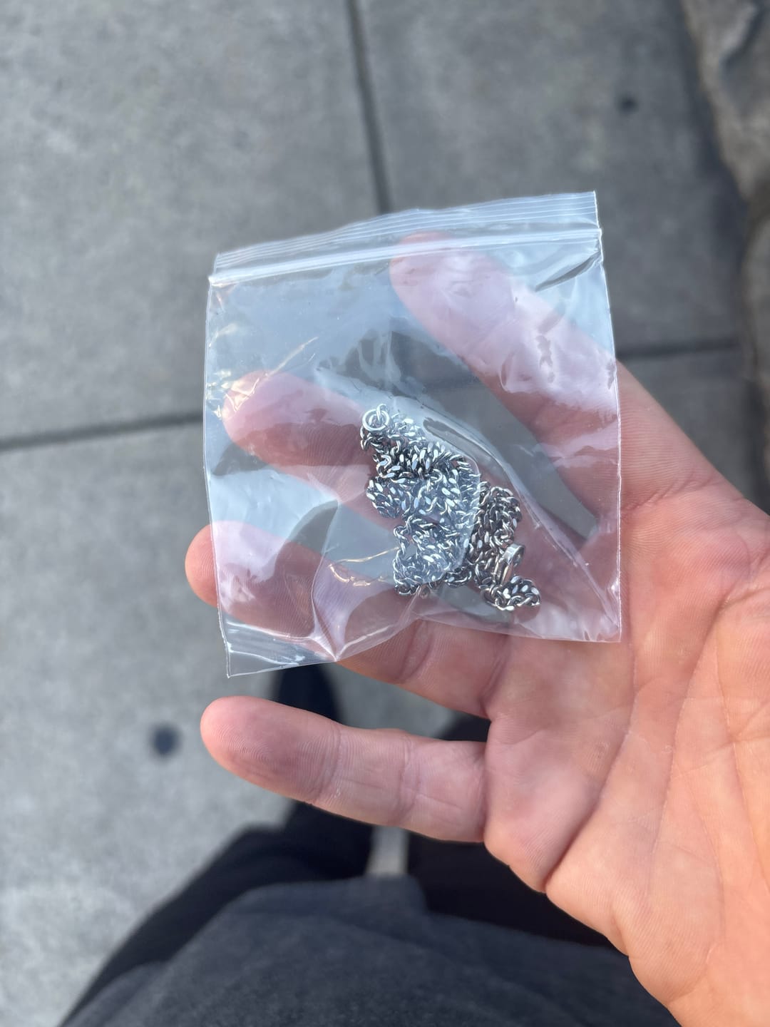 Customer photo review of 3.5mm Cuban Link Chain