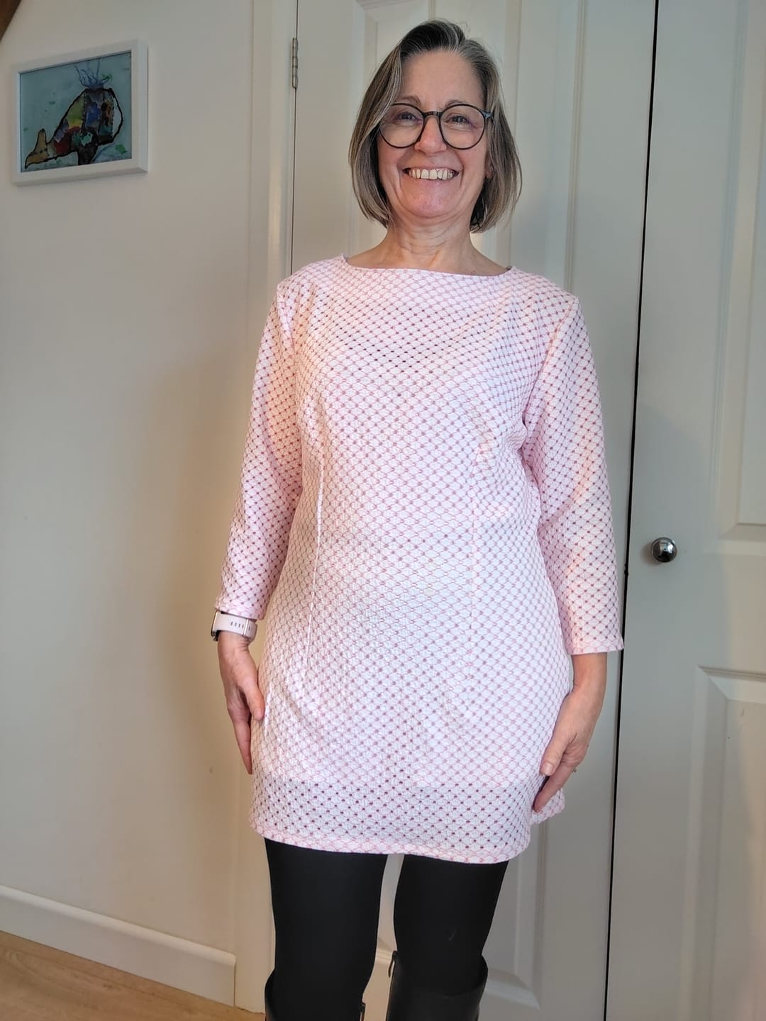Customer photo review of Airy Prism Knitted Fabric