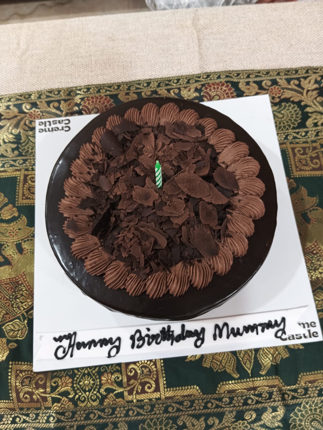 Customer photo review of Chocolate Mousse Cake