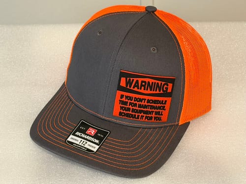 Customer photo review of Thick Leatherette Sheet - Neon Orange / Black (12"x24")