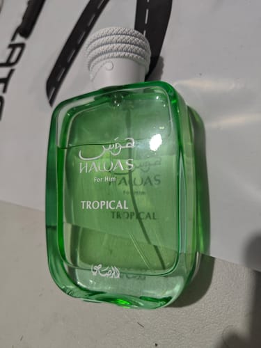 Reseña con foto de un cliente sobre Perfume Rasasi Hawas Tropical 100 ml EDP