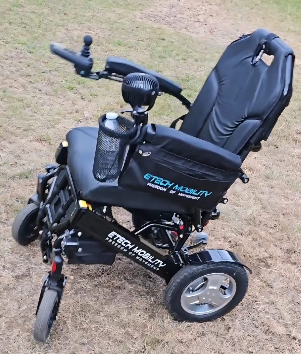 Customer photo review of Armrest Storage Bag for Wheelchairs & Mobility Scooter