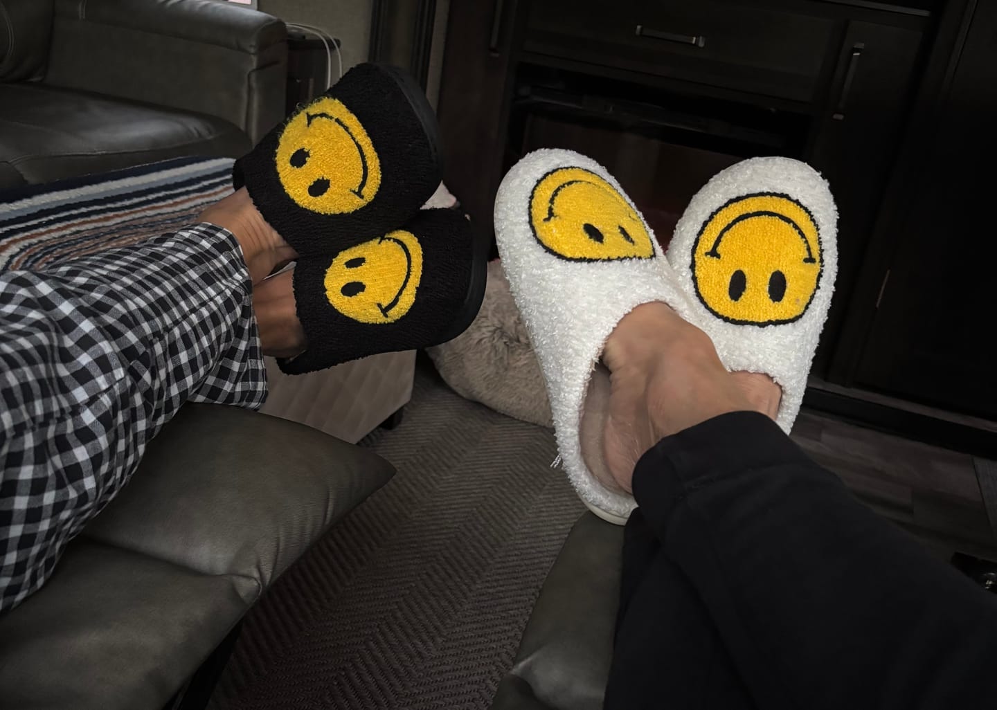 Customer photo review of Happy Face Slippers