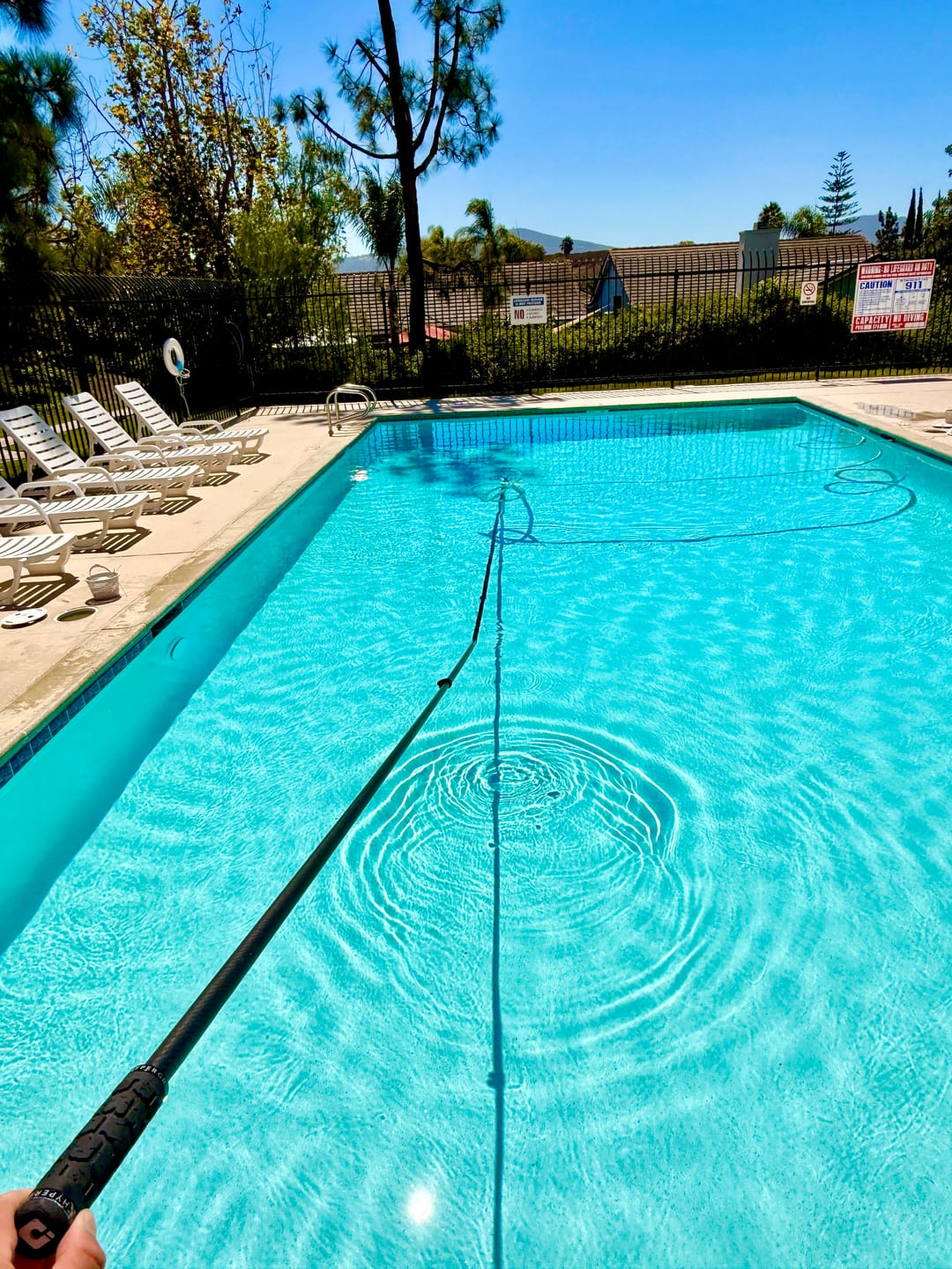 Customer photo review of HyperPole / Carbon Only Swimming Pool pole
