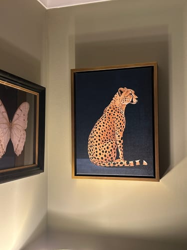 Customer photo review of Yellow Cheetah Print