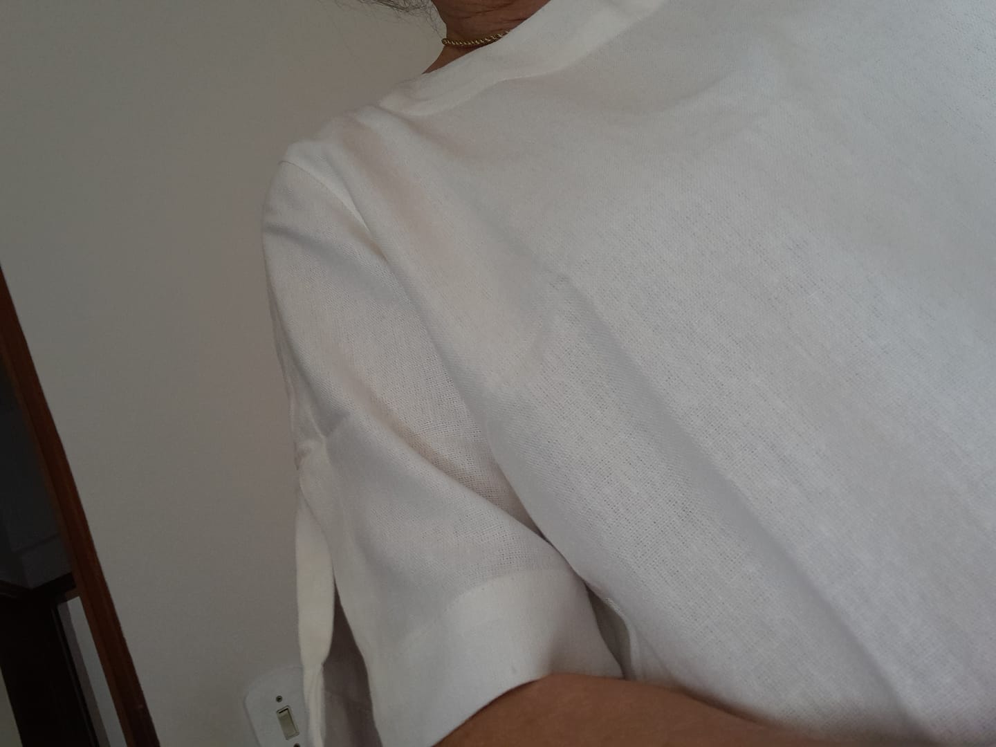 Customer photo review of Blusa Tulipa Off White