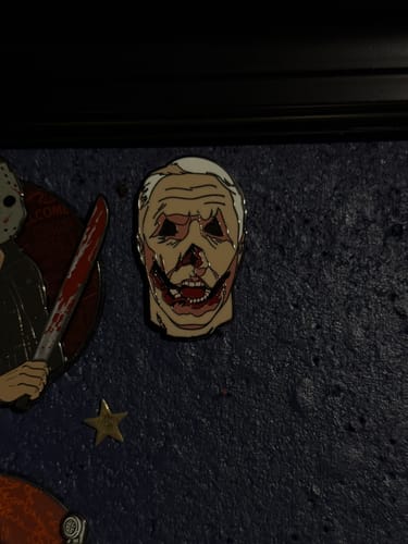 Customer photo review of Halloween 2018: Carved - Enamel Pin