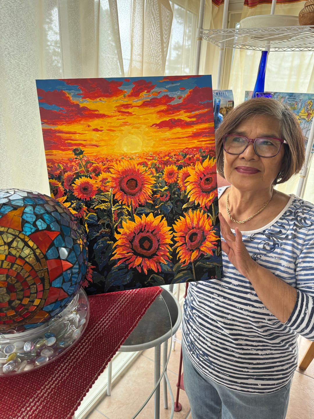 Customer photo review of Sunflower Dusk