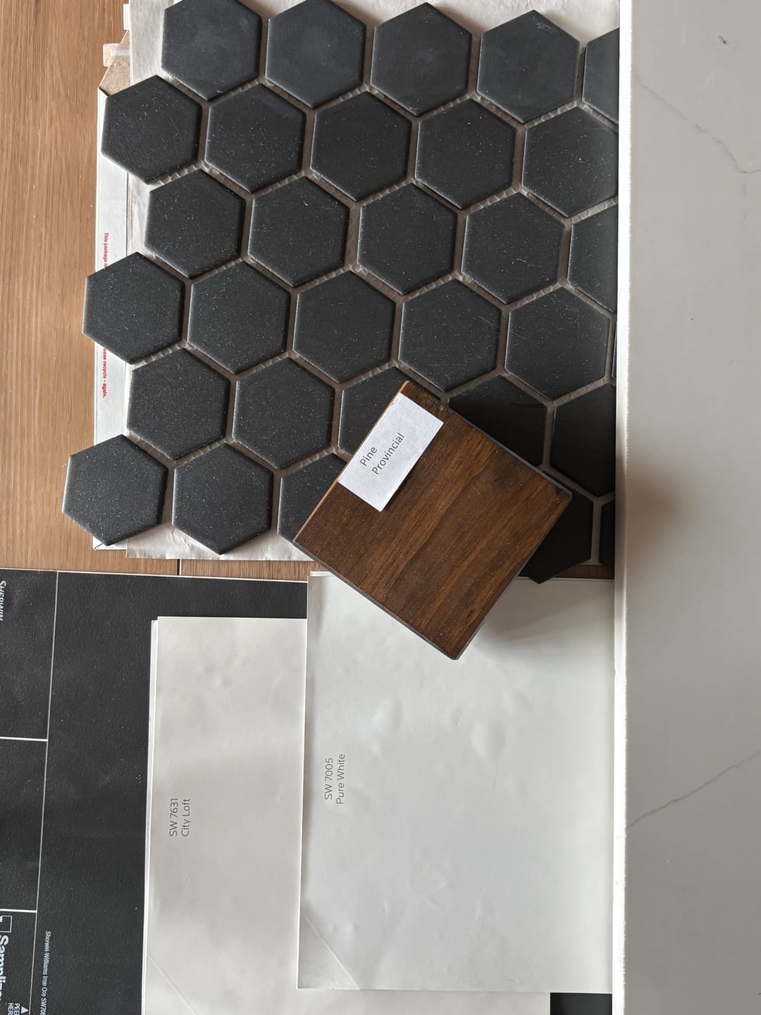 Customer photo review of Color Samples for Pine Products