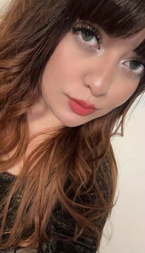 Customer photo review of Ocean | Green Colored Contact Lenses