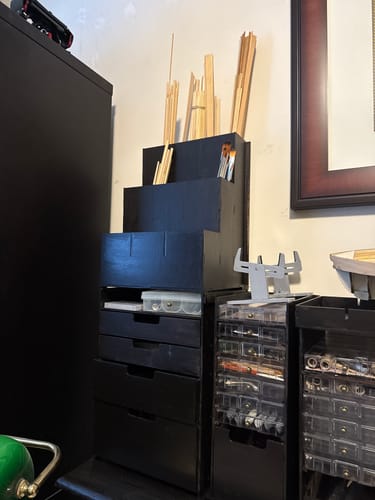 Reseña con foto de un cliente sobre Módulo Organizador Listones