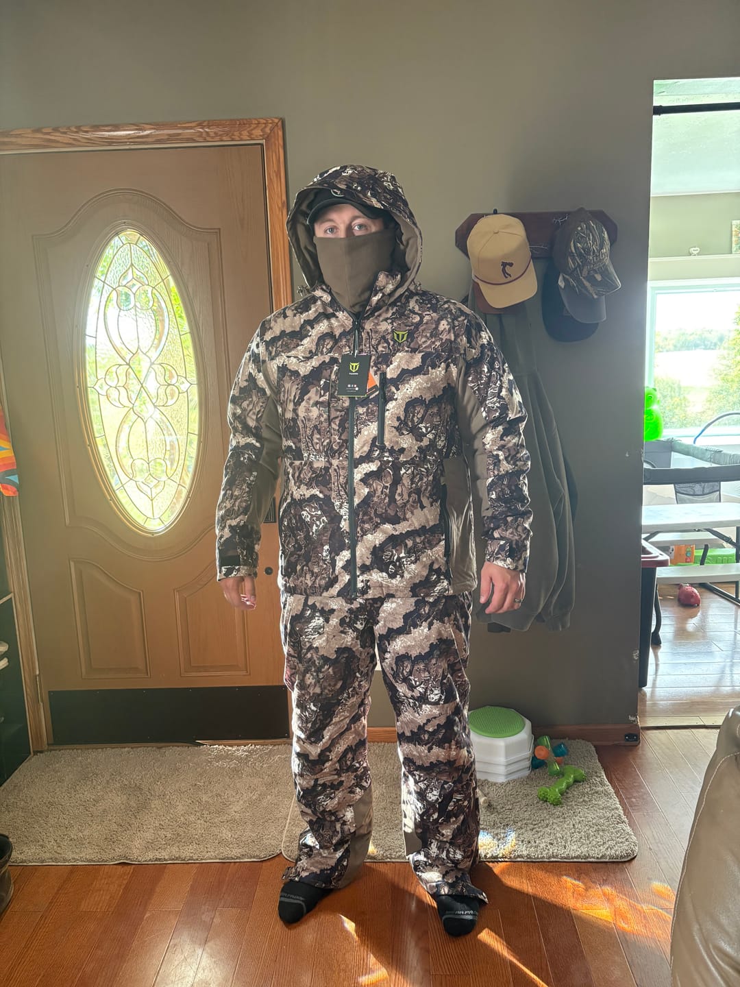 Customer photo review of Altus Whitetail Ultra Silent Hunting Suit Men's Water Resistant Hunting Clothes