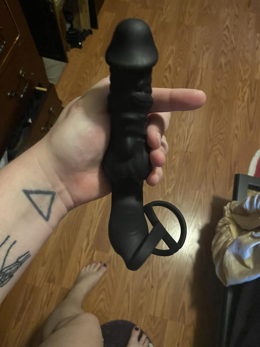 Customer photo review of Stimulateur de prostate avec anneau pénien et 9 modes vibrants